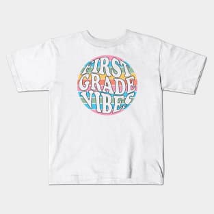 first grade vibes school design Kids T-Shirt